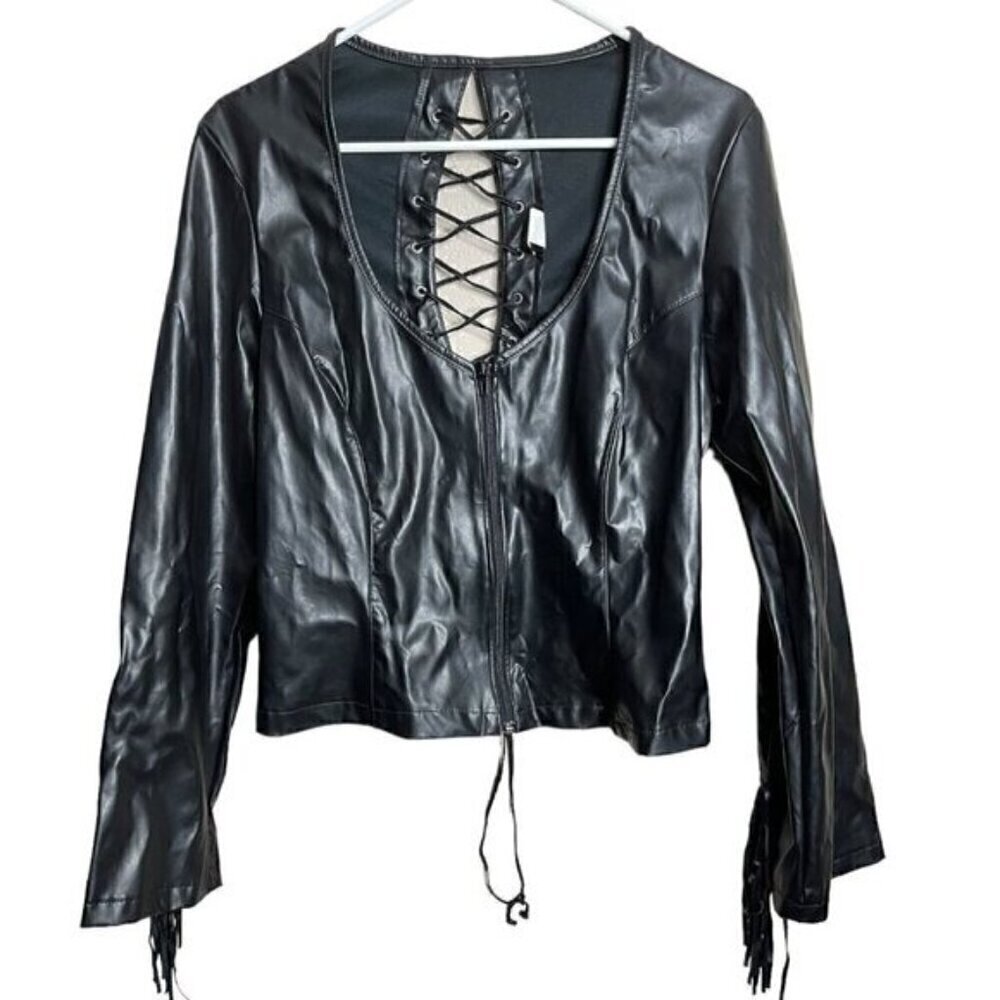 Fredericks of Hollywood Black Corset Style Jacket